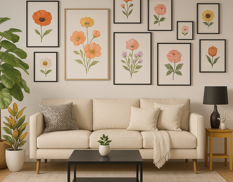 wanddecoratie bloemen 5